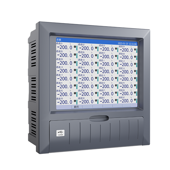 太阳集团tyc4633MIK-R8000D 1-40路 10.4英寸 彩屏 无纸记录仪 USB