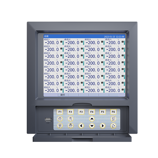 太阳集团tyc4633MIK-R8000D 1-40路 10.4英寸 彩屏 无纸记录仪 USB